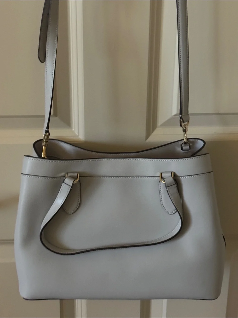 Kate Spade Women's Classic Light Gray Crossbody Bag EUC